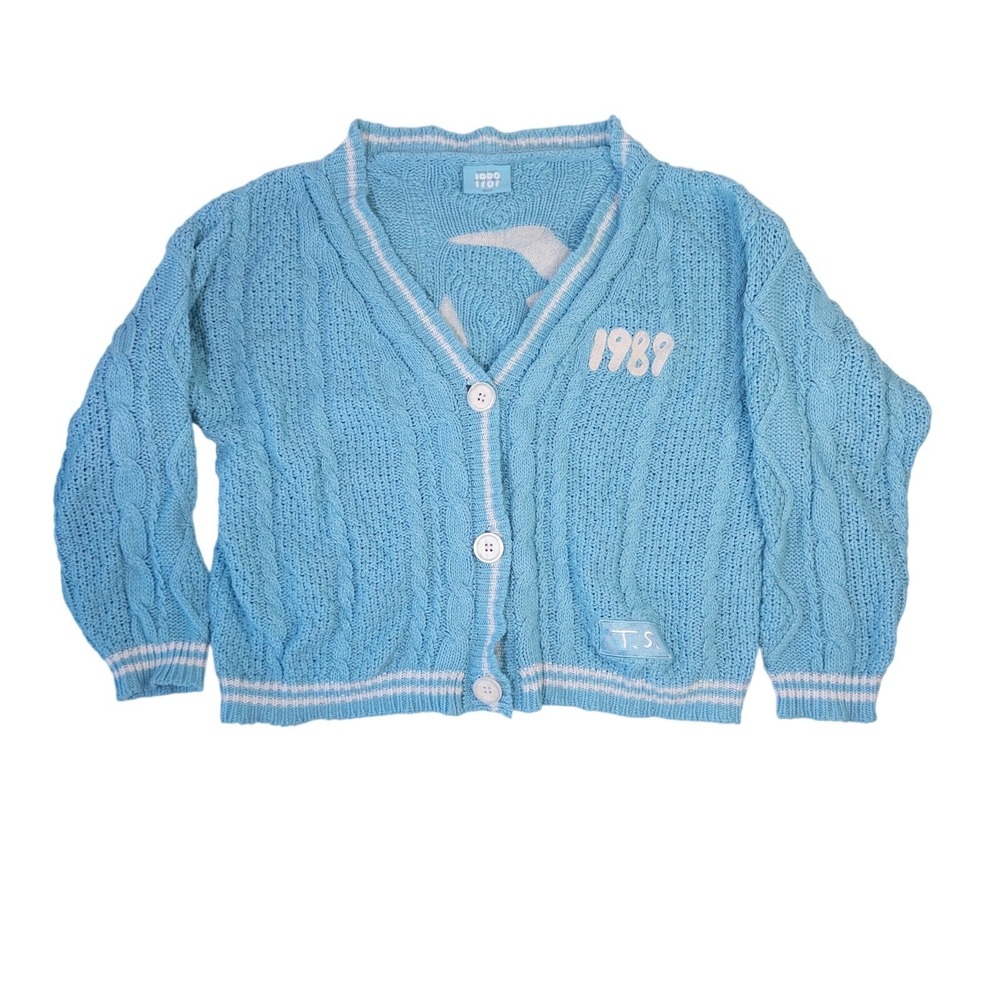 Taylor Swift 1989 Cardigan Taylor's Version Limited‎ Edition MD/LG - Light Blue